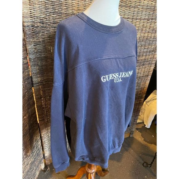VTG! Authentic Guess Jeans Super Sportswear Sweatshirt L - Picture 2 of 10